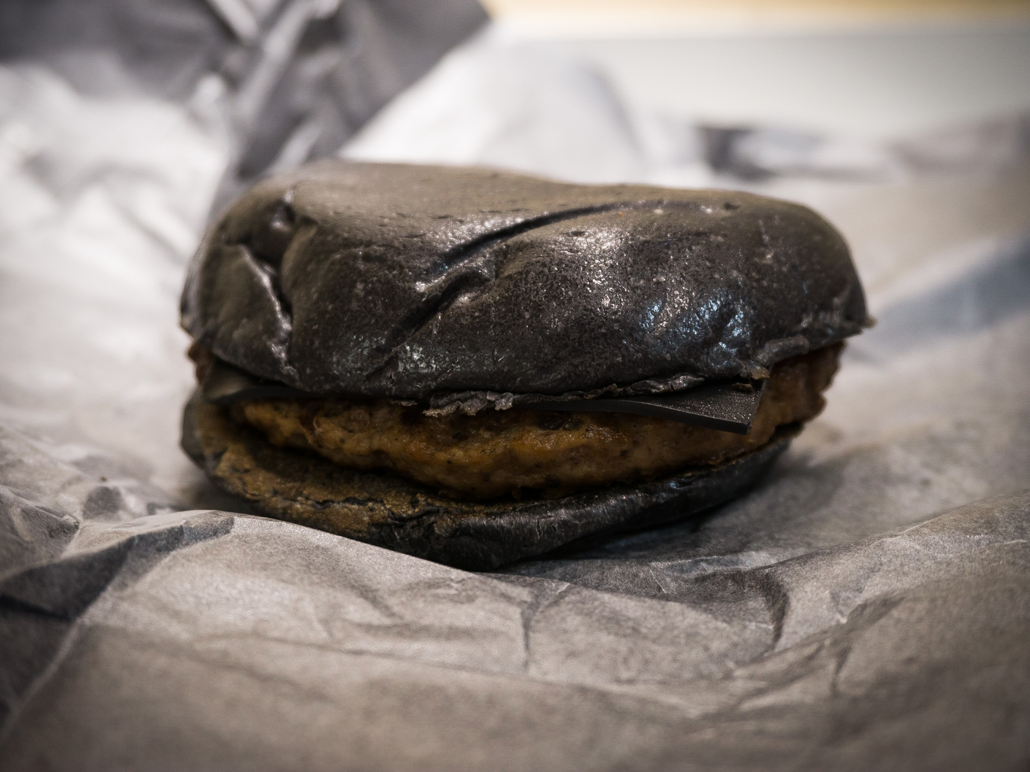 the beautiful dark brown Burger King Black Burger 