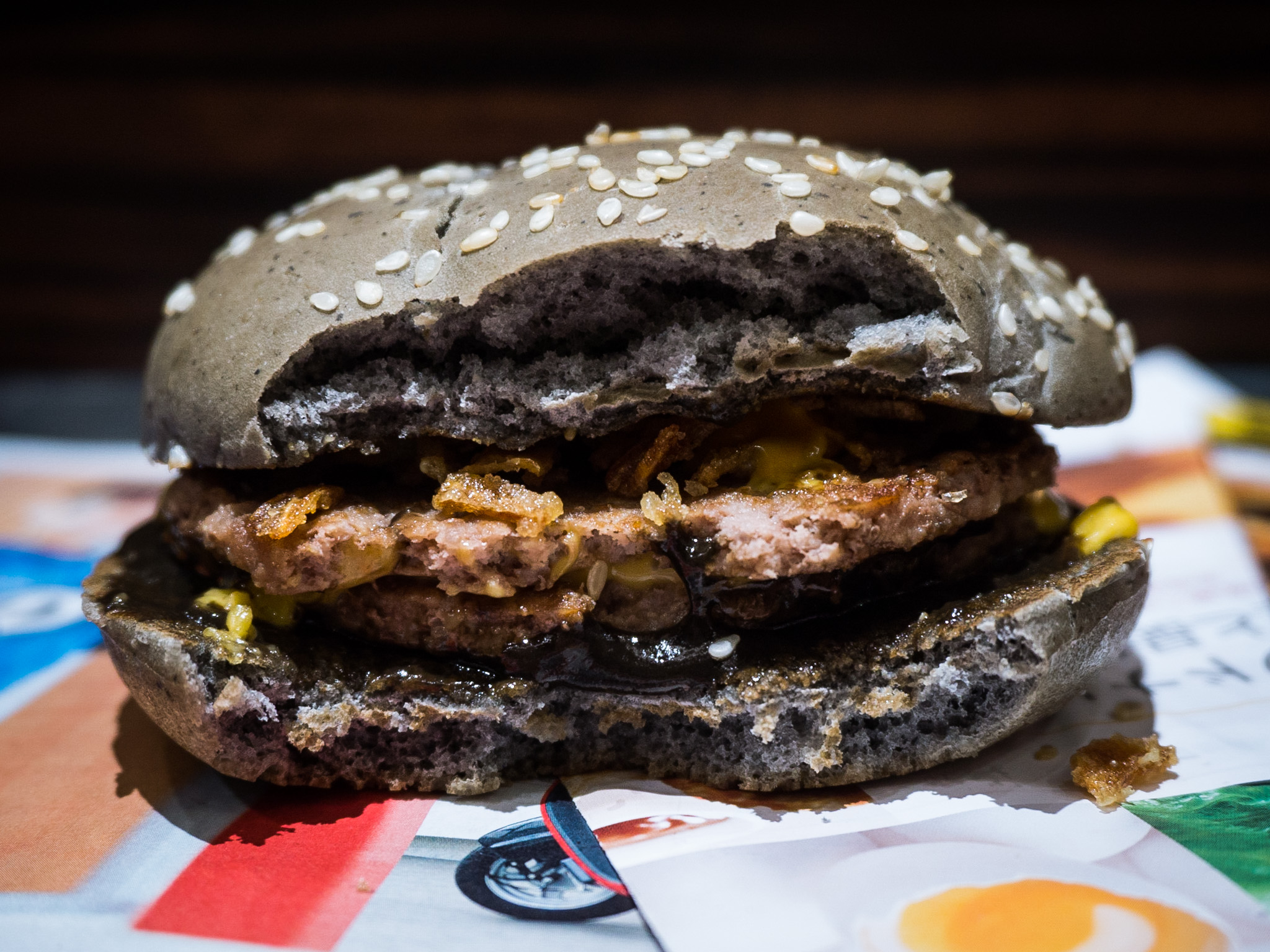  McDonald's Black Burger - the lesser of two evils 